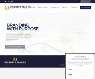 Districtmaven.com(Marketing Agency for the Hospitality & Luxury Lifestyle) Screenshot