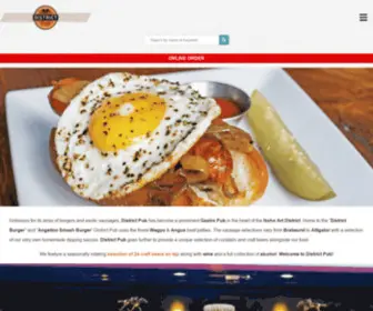 Districtpubnoho.com(District Pub) Screenshot