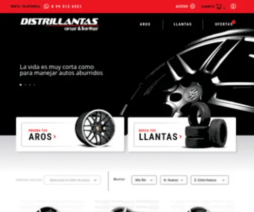 Distrillantas.com(Distrillantas Aros y Llantas) Screenshot