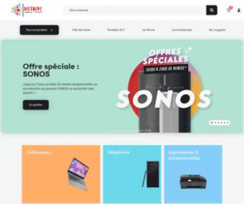 Distripc.com(Comparez et achetez en livraison rapide à domicile ou en magasin) Screenshot