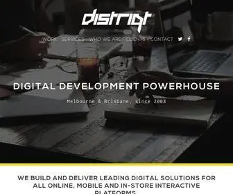 Distriqt.com(Digital development and consulting) Screenshot