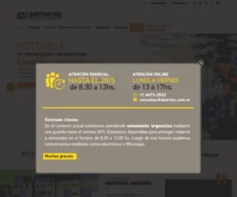 Distritec.com.ar(Hidráulica) Screenshot