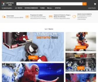 Distritomax.com(Tienda en línea de juguetes y muñecos coleccionables) Screenshot