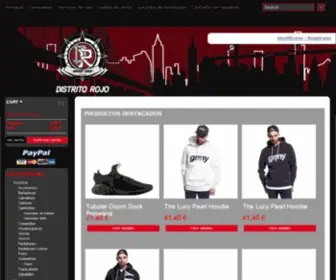 Distritorojoshop.es(Distrito Rojo Shop: Tienda de Ropa Urbana en Gijón) Screenshot