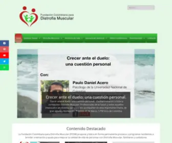 Distrofiamuscularcolombia.org(Fundación) Screenshot