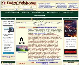 Distrowatch.org(Put the fun back into computing) Screenshot