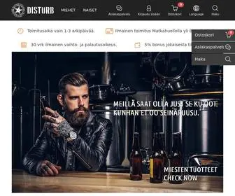 Disturb.fi(Miesten ja naisten vaatteita kotimaisesta verkkokaupasta) Screenshot