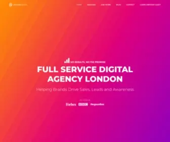 Disturbdigital.com(We're an advertising agency based in London) Screenshot