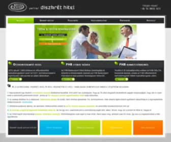Diszkrethitel.hu(Online ingyenes hitel) Screenshot