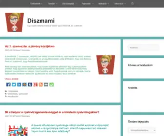 Diszmami.hu(Egy segítő oldal diszlexiával "áldott" gyermekeknek és szüleiknek) Screenshot