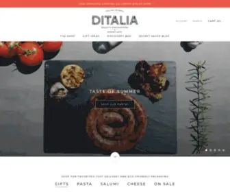 Ditalia.com(Italian Gourmet Gifts & Specialty Foods) Screenshot