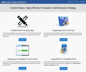 Ditatranslation.com(DITA Translation) Screenshot