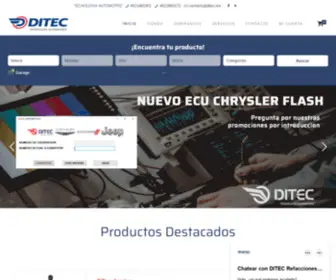 Ditec.mx(Ditec Tecnología Automotriz) Screenshot