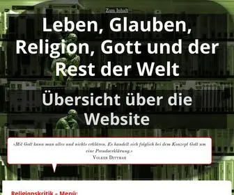 Dittmar-Online.net(Argumente zur Religionskritik) Screenshot