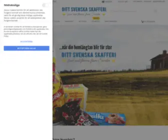 Dittsvenskaskafferi.se(Svensk mat och godis online worldwide) Screenshot