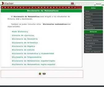 Ditutor.com(Diccionario de Matem) Screenshot