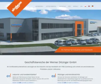 Ditzinger.de(Ihr Partner für Industrie und Handwerksbedarf) Screenshot