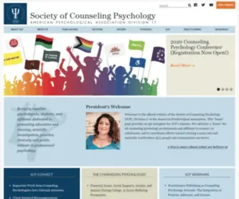 Div17.org(Society of Counseling Psychology) Screenshot