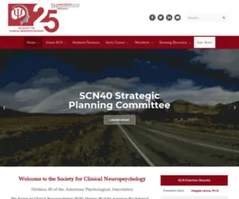 Div40.org(Society for Clinical Neuropsychology) Screenshot