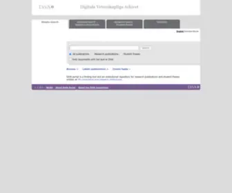 Diva-Portal.org(Simple search) Screenshot