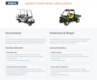 Divaco.com(Specialist in Electric Vehicles) Screenshot