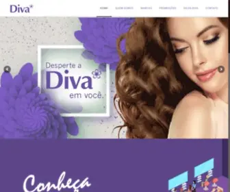 Divacosmeticos.com(A Diva Cosméticos é uma rede de lojas de cosméticos e salões de beleza de Curitiba) Screenshot