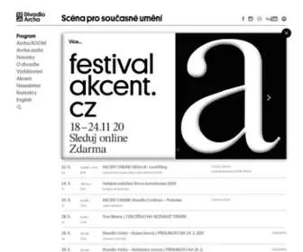 Divadloarcha.cz(Divadlo Archa) Screenshot