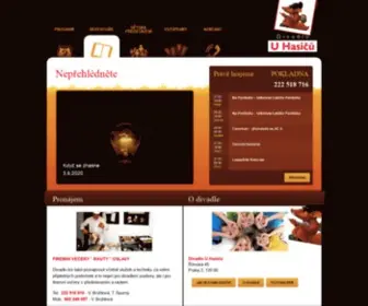 Divadlouhasicu.net(Divadlo U Hasi) Screenshot