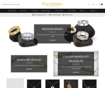 Divadora.com(Fine Jewelry Made in Los Angeles) Screenshot