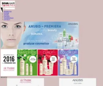 Divahaircosmetics.ro(Cosmetice profesionale pentru par si ten) Screenshot