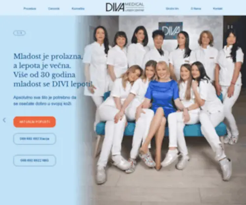 Divalasercentar.com(Estetska i Laserska Medicina) Screenshot