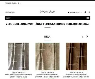 Divamaison.de(Verdunkelungsvorhänge) Screenshot