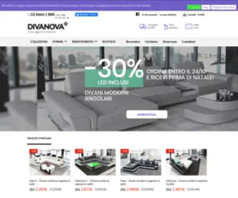 Divanova.it(Negozio online di divani e arredamento moderni) Screenshot