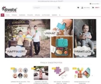 Divata.de(Divata Onlineshop für Familien. ✓ Raffiniert ✓ Praktisch ✓ Unikat) Screenshot