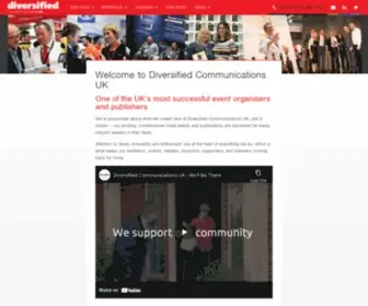 DivCom.co.uk(Diversified Communication UK) Screenshot