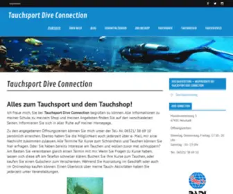 Dive-Connection.com(Tauchsport Dive Connection) Screenshot