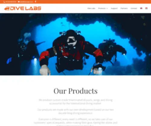 Dive-Labs.com(Home) Screenshot