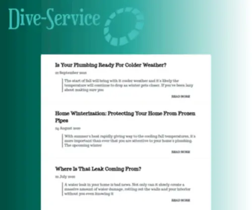 Dive-Service.com(Buvarhonlap) Screenshot