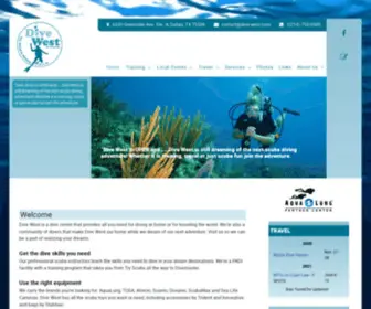 Dive-West.com(Dive West) Screenshot