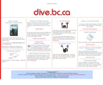 Dive.bc.ca(DIVE BC) Screenshot