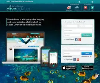 Diveadvisor.com(Dive Advisor) Screenshot