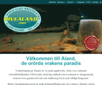 Divealand.com(Åland) Screenshot