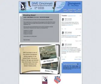 Divecincinnati.com(DIVE Cincinnati Diving Team) Screenshot