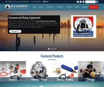 Divecommercial.com(Commercial Diving Equipment) Screenshot