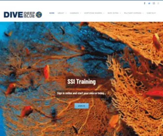 Divedeepblue.com(Dive Deep Blue Malta) Screenshot