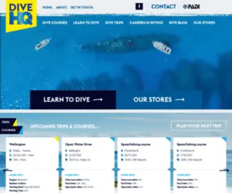 Divehq.co.nz(Dive HQ) Screenshot