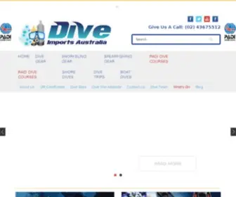 Diveimportsaustralia.com.au(Dive Shop) Screenshot