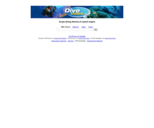 Diveindex.com(Diving Directory) Screenshot