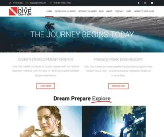 Diveindy.com(Scuba Classes for Divers of all Levels with Indy Dive Center) Screenshot