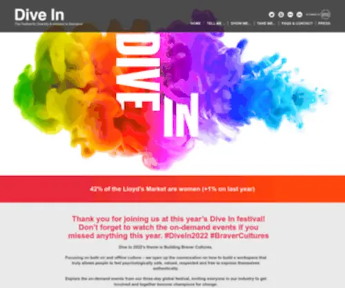 Diveinfestival.com(26 September 2019) Screenshot